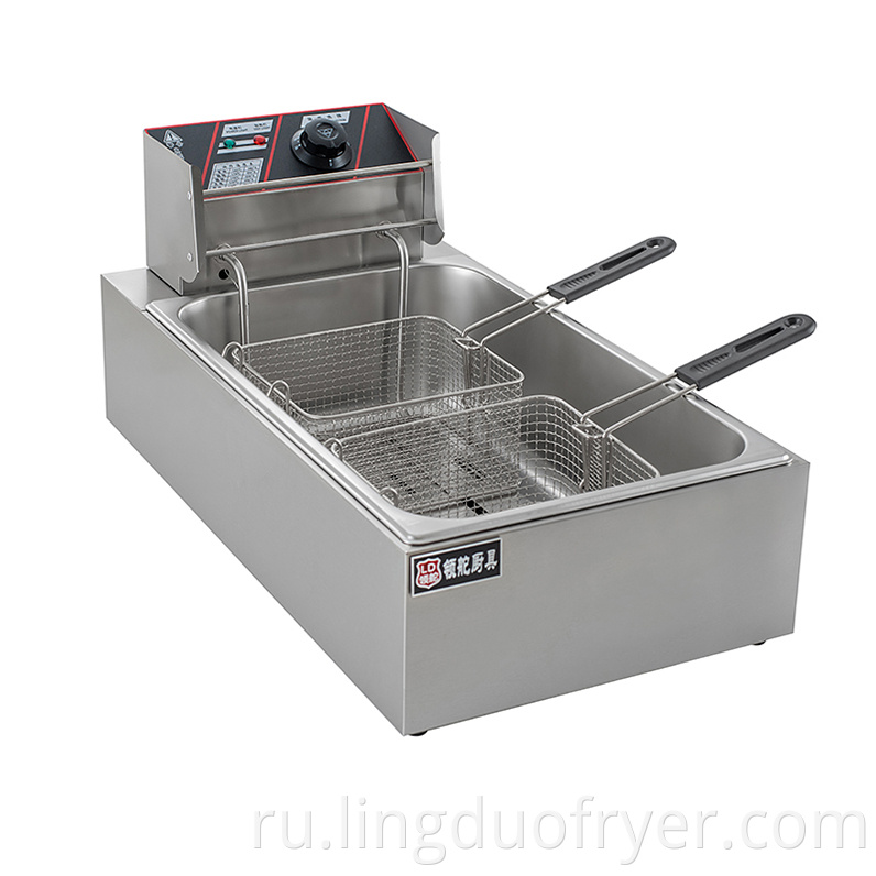 12l Double Baskets Electric Fryer Left